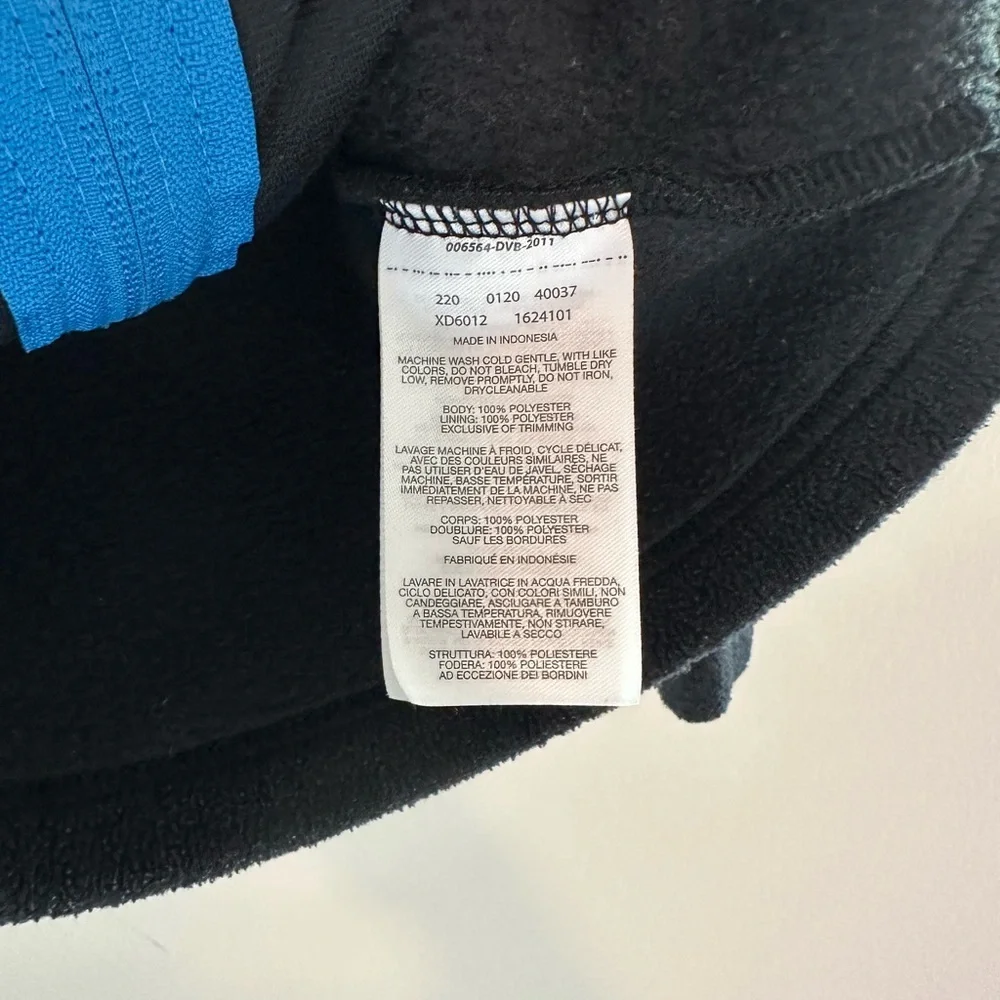 Columbia Black Fleece Jacket with Blue Accent - Picture 3 of 5
